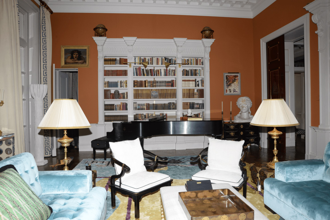 Occupied room full of the current owner's furniture